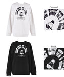 セール★2490円→990円 ポリエステルコットン裏起毛イラストスウェットトップス メンズ メール便不可