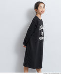 セール★1690円→990円 裏毛スリットプリントワンピース キッズ メール便不可
