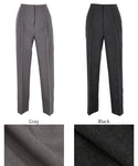 WEB限定セール★2490円→1990円 ウールライクボンディングテーパードパンツ レディース メール便不可