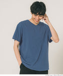 セール★990円→550円 Tシャツ メンズ コットン Vネック レギュラーフィット ミディアム丈 無地 シンプル ベーシック 半袖 綿100 メール便可 23ss coca コカ